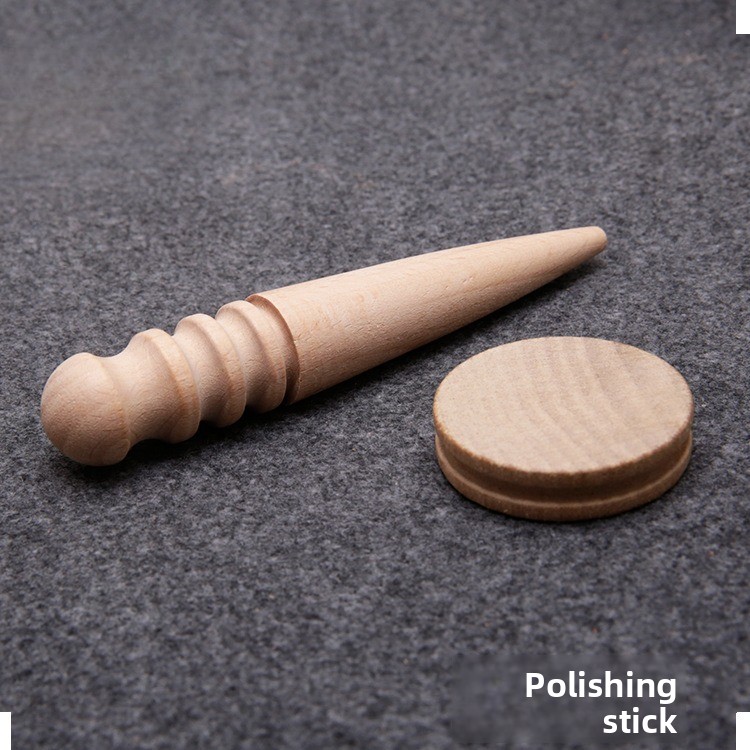 Leather Edge Beveler - Wooden Leather Edge Burnisher Slicker Tool