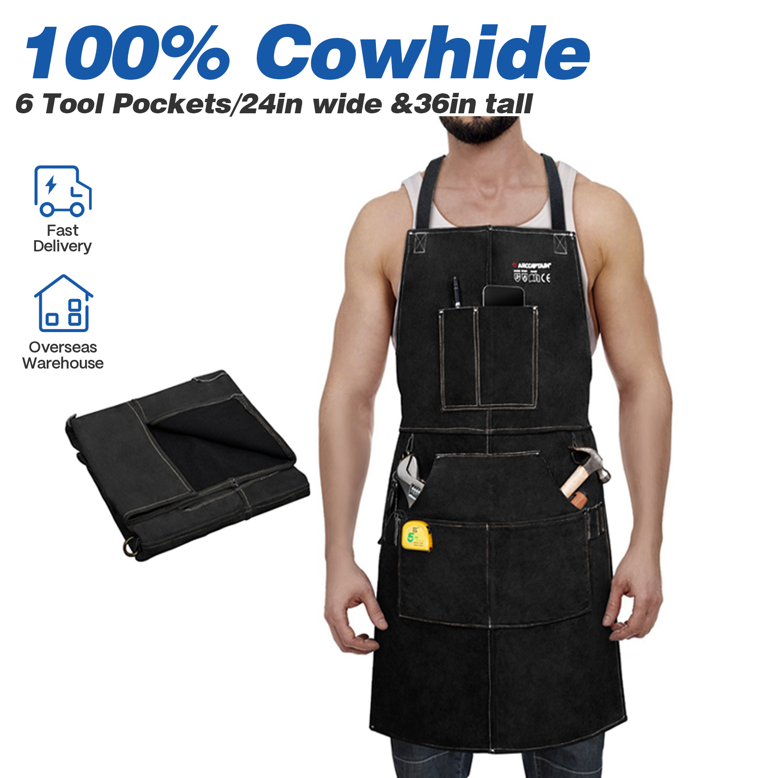 Leatherworking Equipment - ARCCAPTAIN Leather Welding Work Apron Heat
