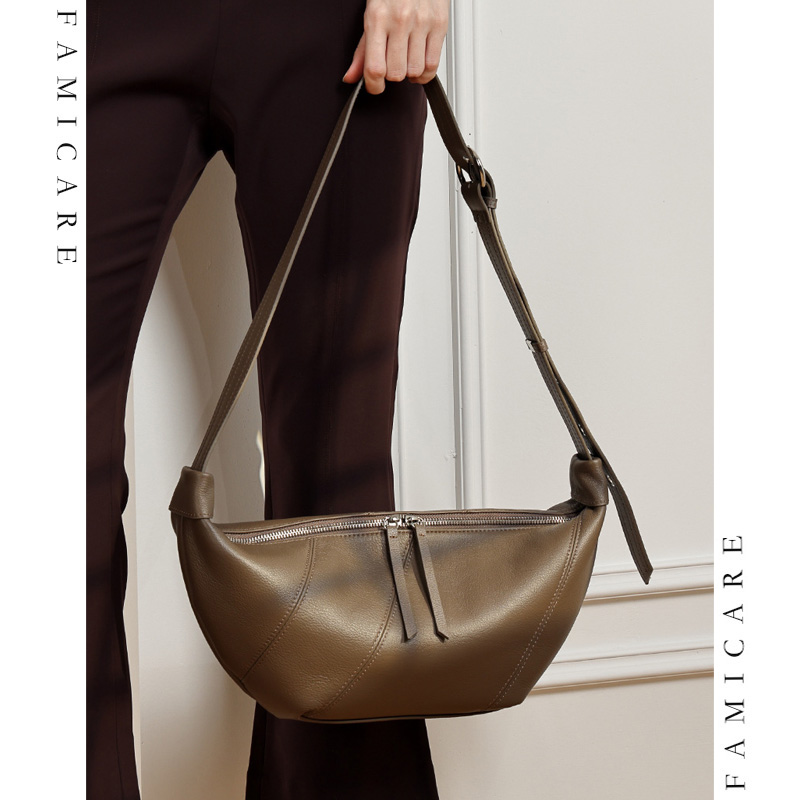 Leather Work Handbags For Women - Luxury Genuine Leather Crossbody Purse Women