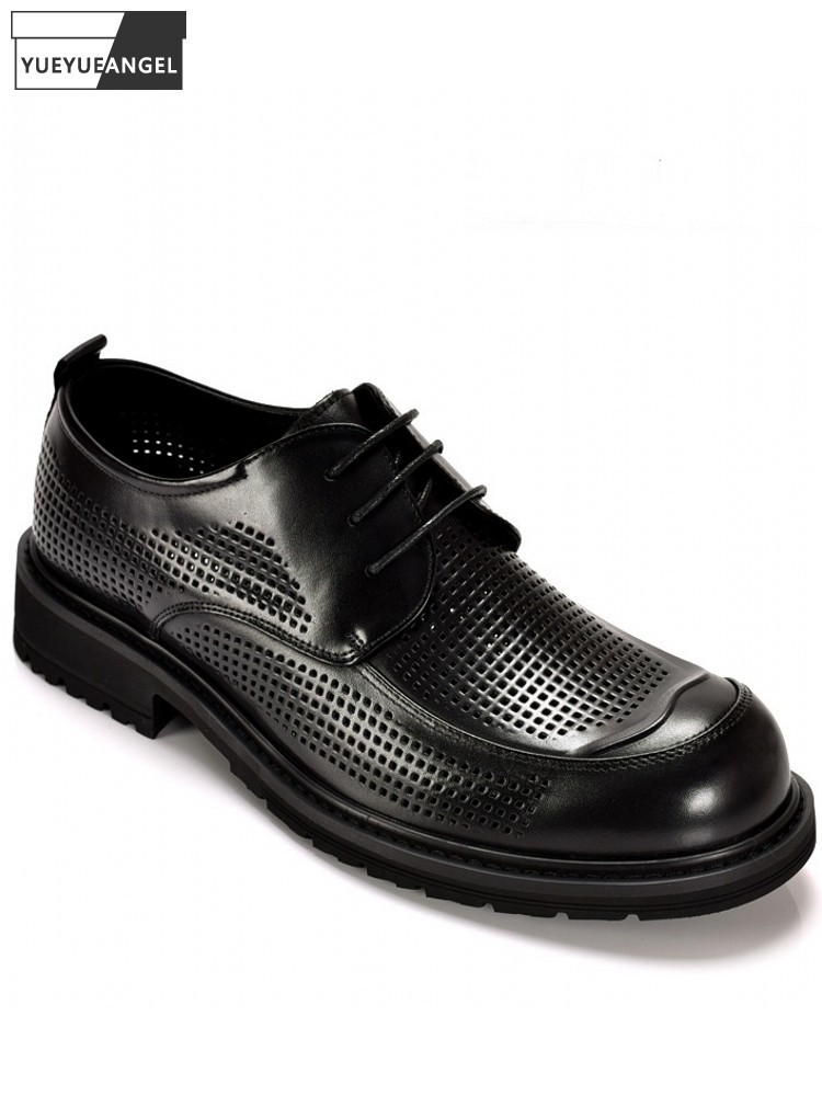 Summer Business Men Breathable - Leather Work Outfit recension och pris