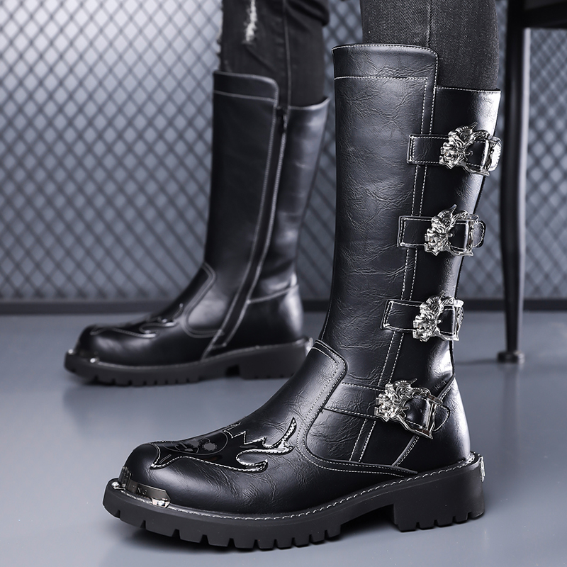 Autumn New Designer Leather Lo - Leather Work Boots recension och pris