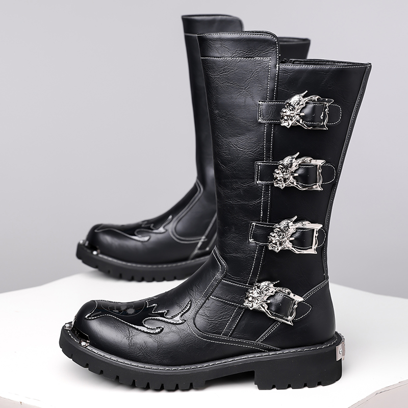 Autumn New Designer Leather Lo - Leather Work Boots recension och pris
