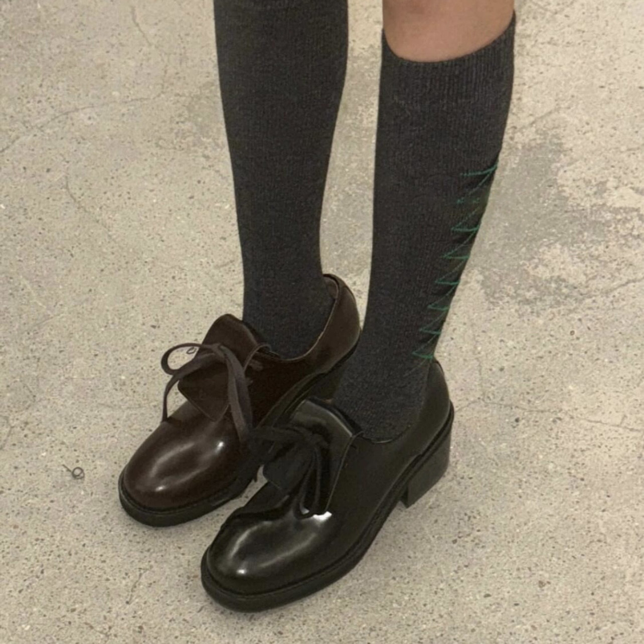 Women's Leather Lace-Up Platfo - Leather Work Outfit recension och pris