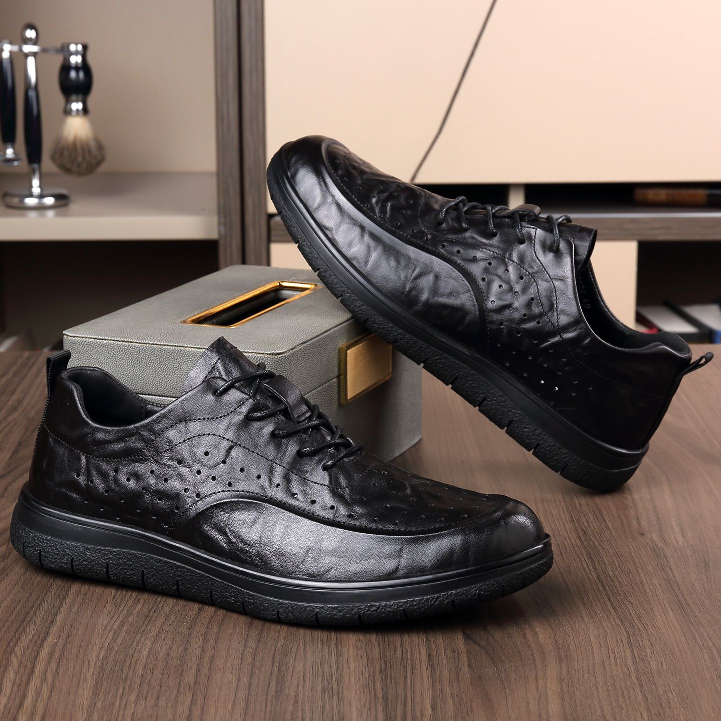 Casual Genuine Leather Shoes E - Leather Work Outfit recension och pris