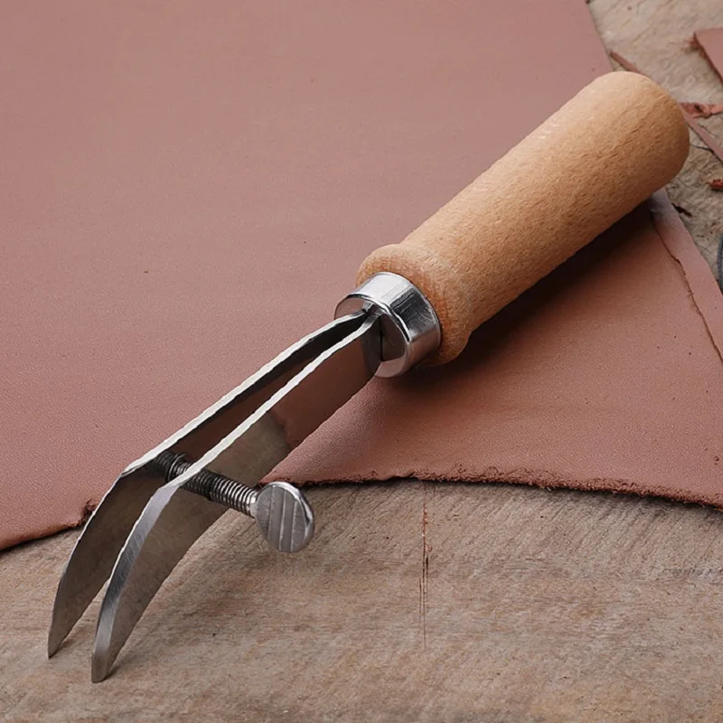DIY Adjustable Leather Edge Cr - Groover Stitching Tool recension och pris