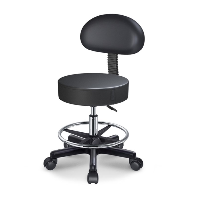 Height Adjustable Stool, Swive - Leatherwork Tattoo recension och pris