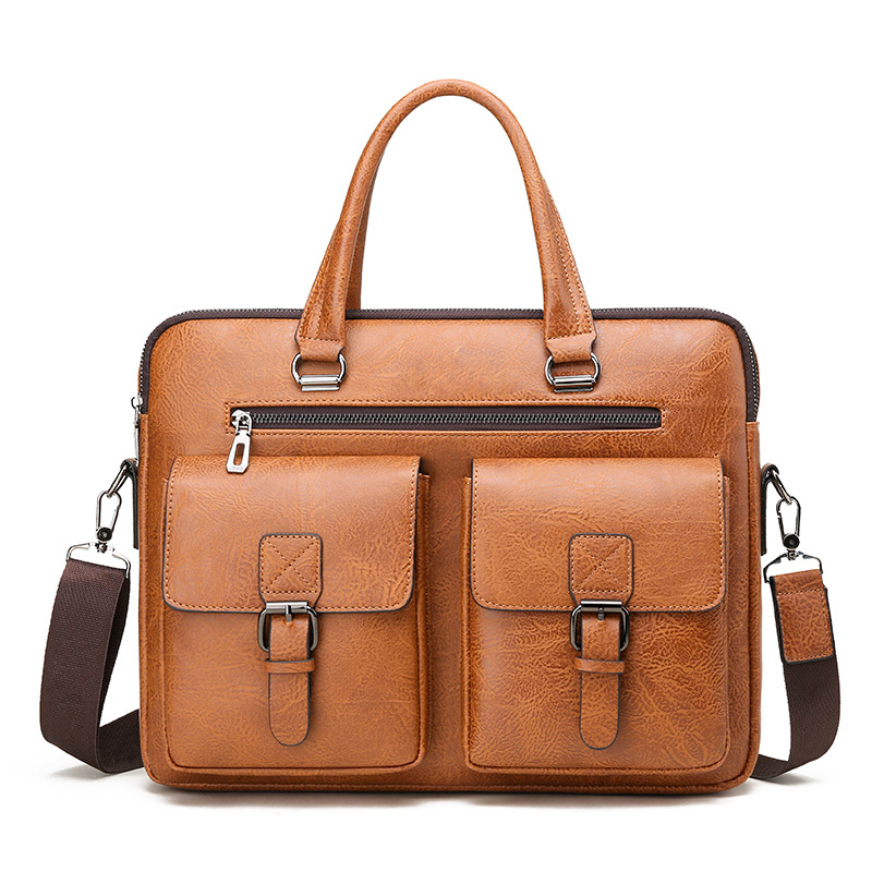 Luxury Brand Man Business Brie - Leather Work Handbag recension och pris