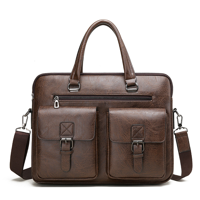 Luxury Brand Man Business Brie - Leather Work Handbag recension och pris