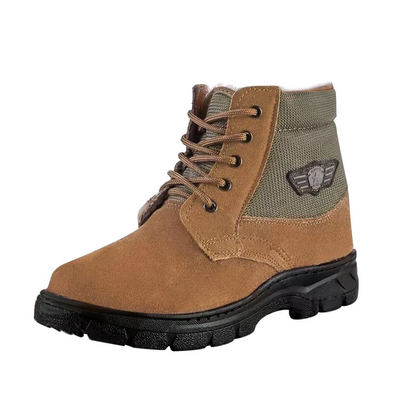 Winter Men Snow Boots Genuine  - Leather Work Boots recension och pris
