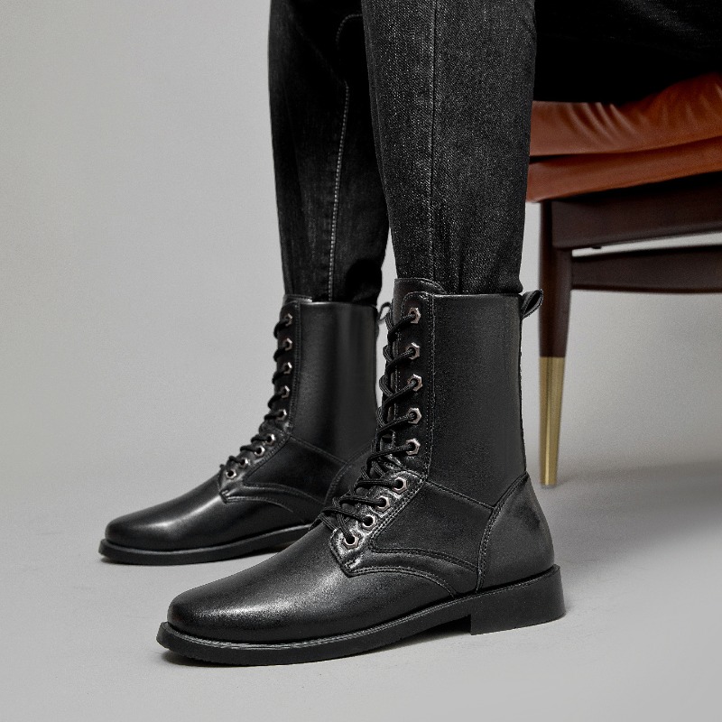 High-top Leather Boots Outdoor - Leather Work Boots recension och pris