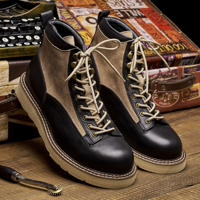 Men's Short Toe Work Boots, Am - Leather Work Boots recension och pris