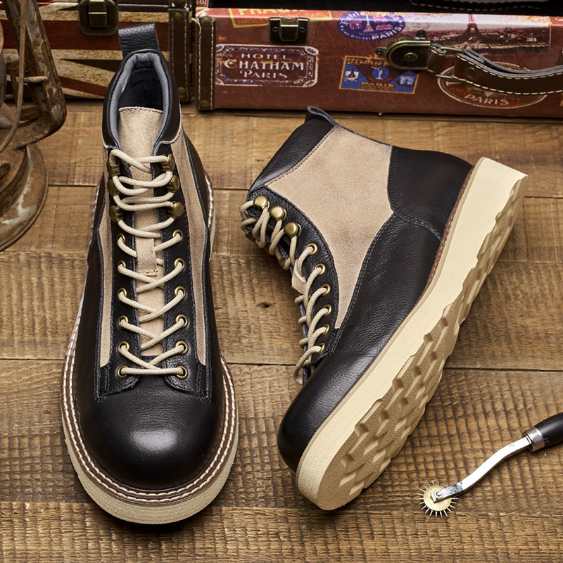 Men's Short Toe Work Boots, Am - Leather Work Boots recension och pris