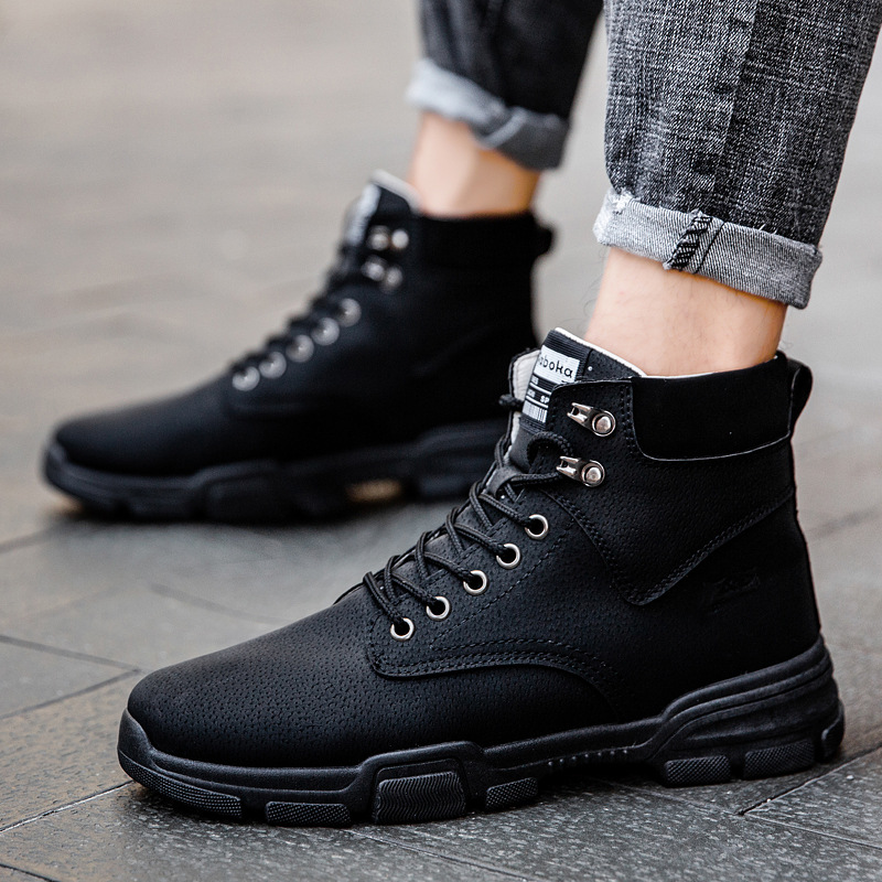 New Fashion Breathable Men's L - Leather Work Boots recension och pris