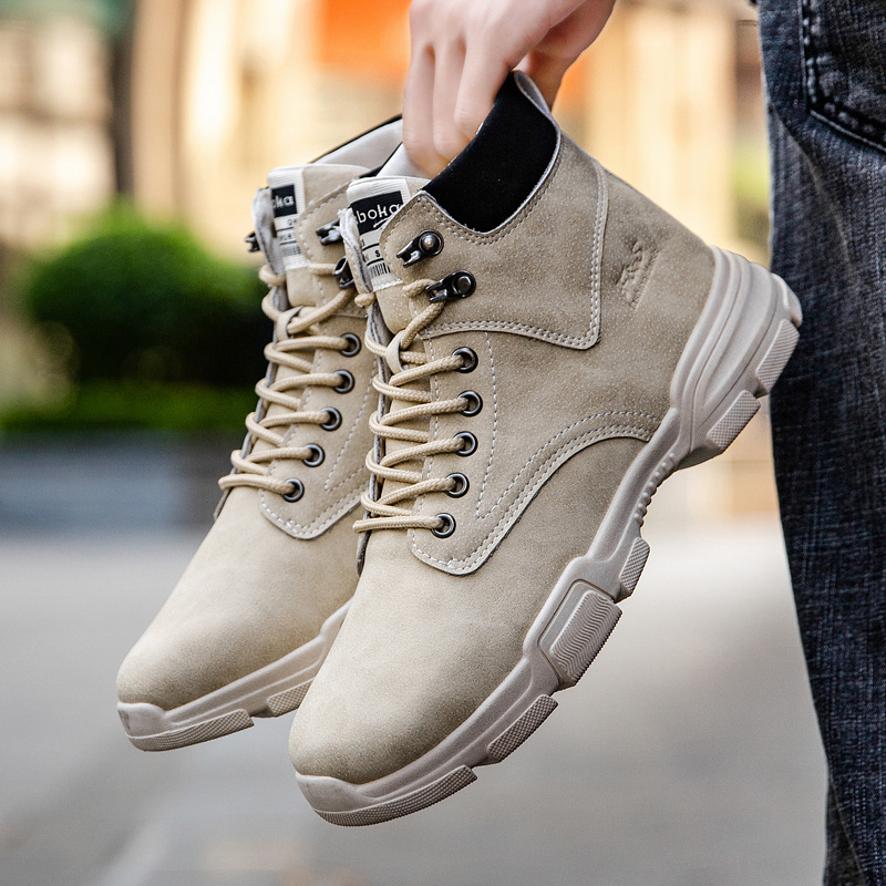 New Fashion Breathable Men's L - Leather Work Boots recension och pris