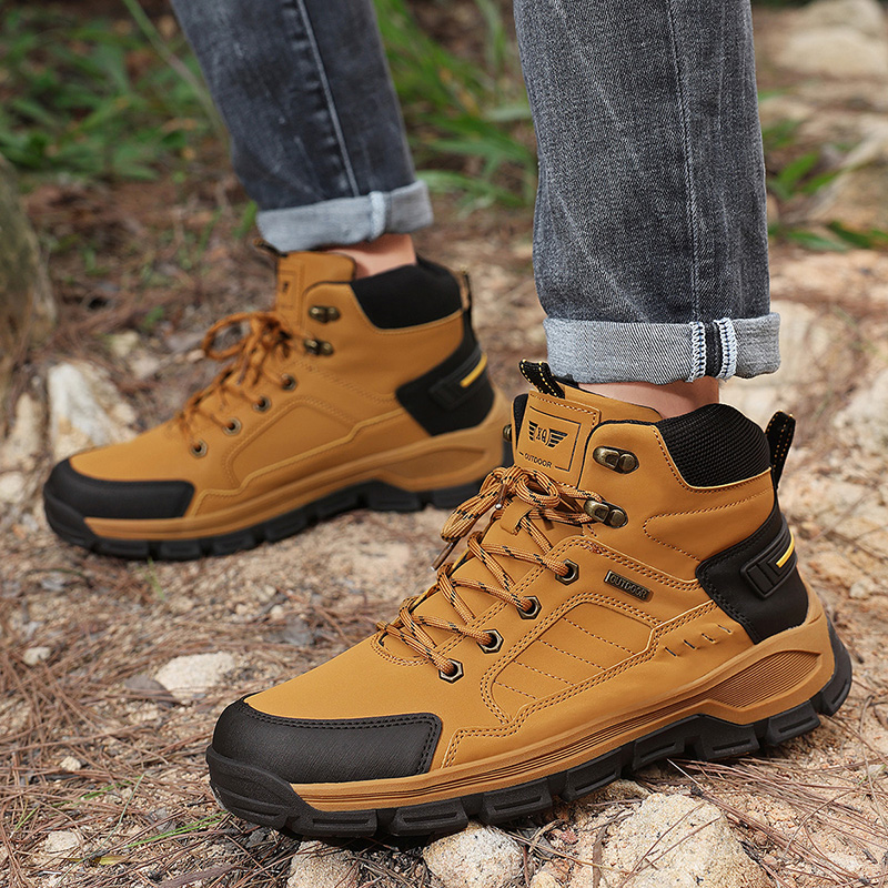 New Autumn Men's Boots Fashion - Leather Work Boots recension och pris