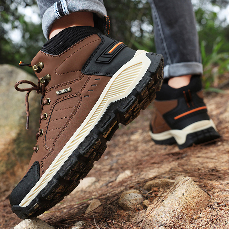 New Autumn Men's Boots Fashion - Leather Work Boots recension och pris