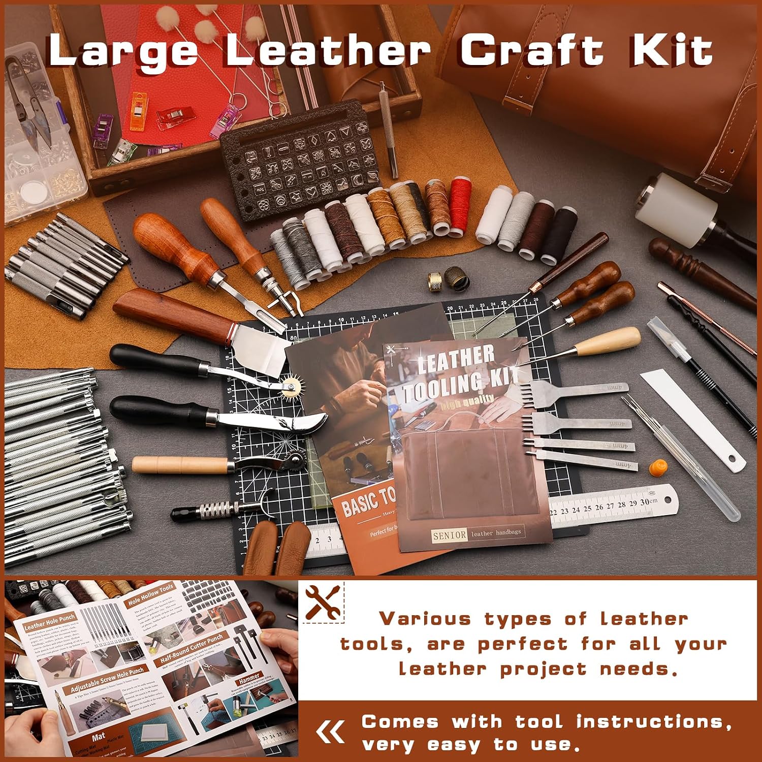 Leather Tooling Kit Leather Cr - Leather Work Handbag recension och pris