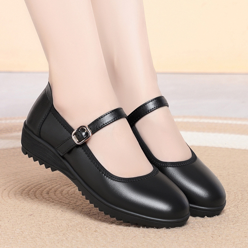 Quality Breathable Comfortable - Leather Work Flats Women recension och pris