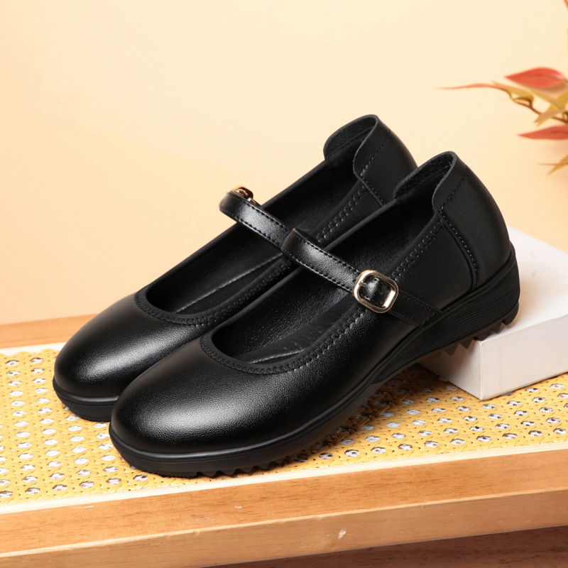 Quality Breathable Comfortable - Leather Work Flats Women recension och pris