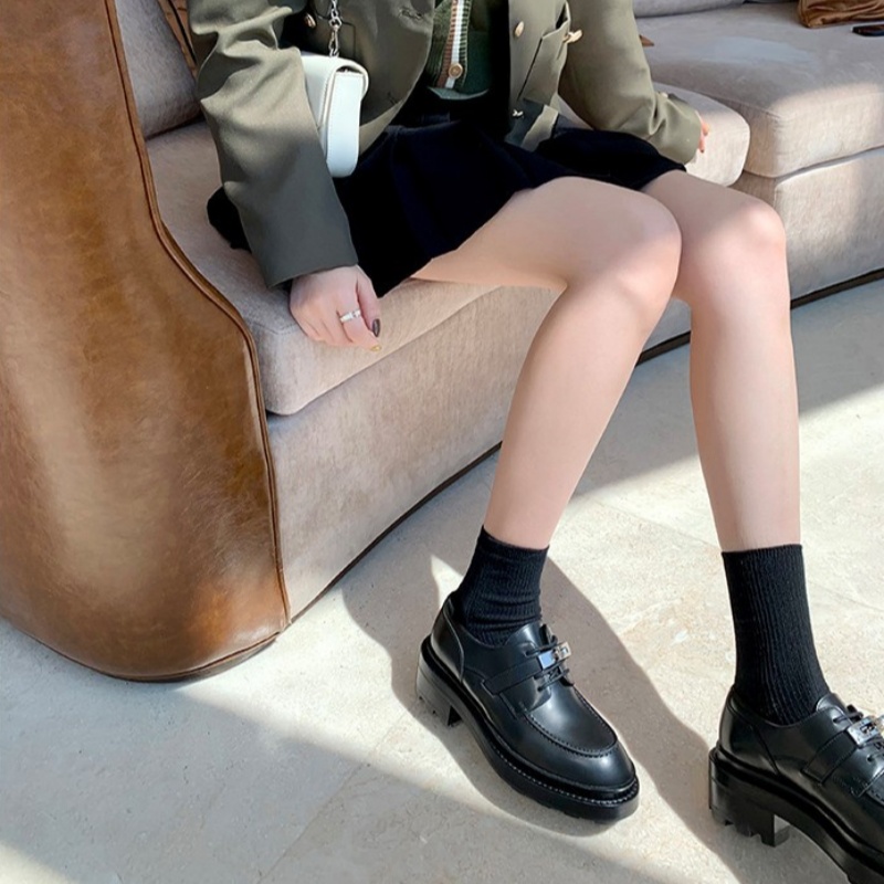 Women Loafers Shoes Retro Casu - Leather Work Flats Women recension och pris