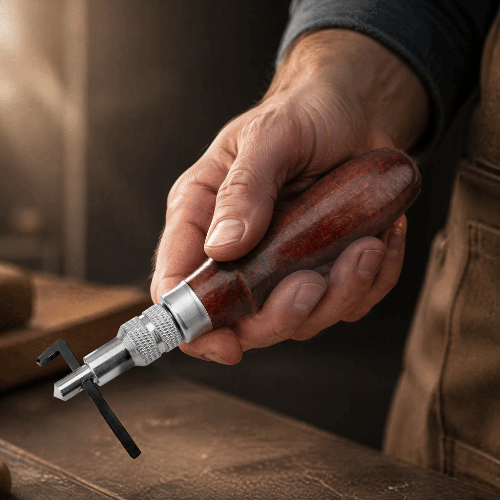 Adjustable Depth Leather Groov - Groover Stitching Tool recension och pris