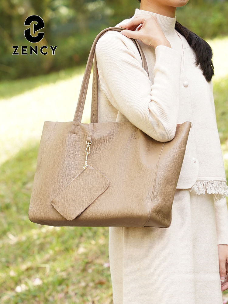 Zency Genuine Leather Large To - Leather Work Handbags For Women recension och pris