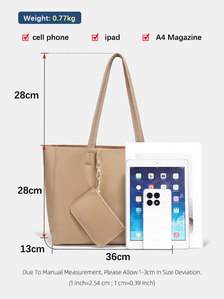 Zency Genuine Leather Large To - Leather Work Handbags For Women recension och pris