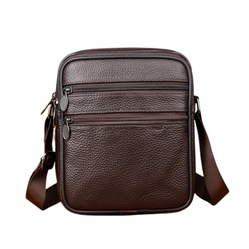 Men's Shoulder Messenger Bag C - Leather Work Handbag recension och pris