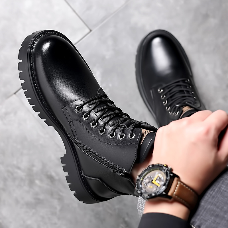 Men Classic Genuine Leather Bo - Leather Work Boots recension och pris