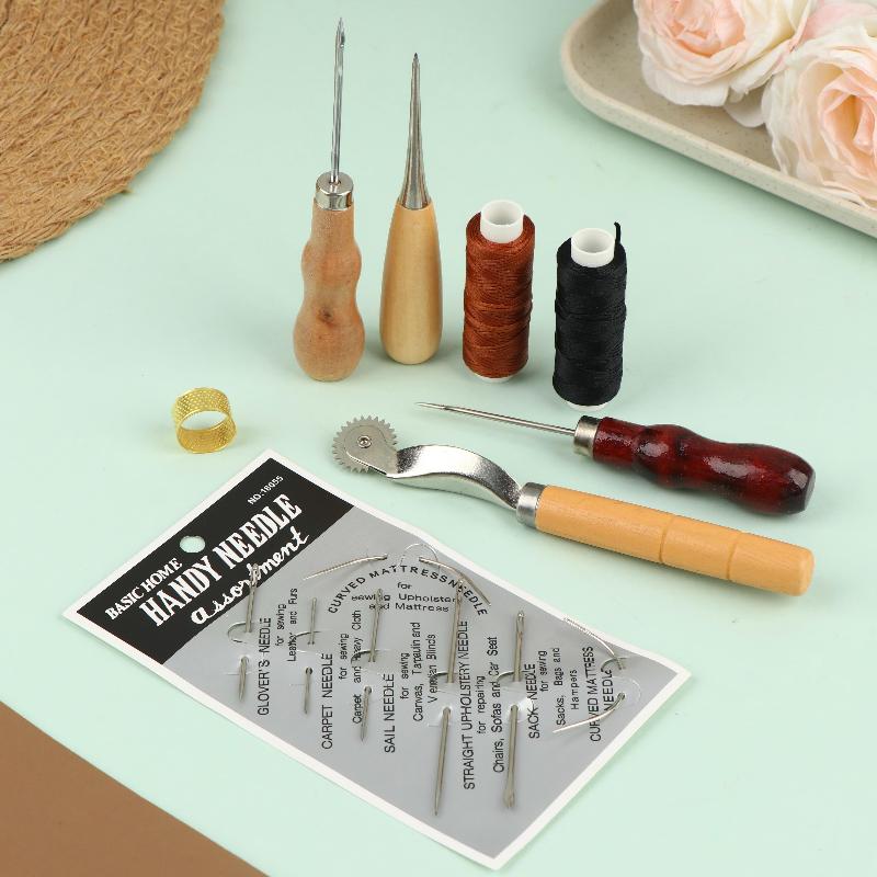 Leather Sewing Tools Kit Woode - Groover Stitching Tool recension och pris