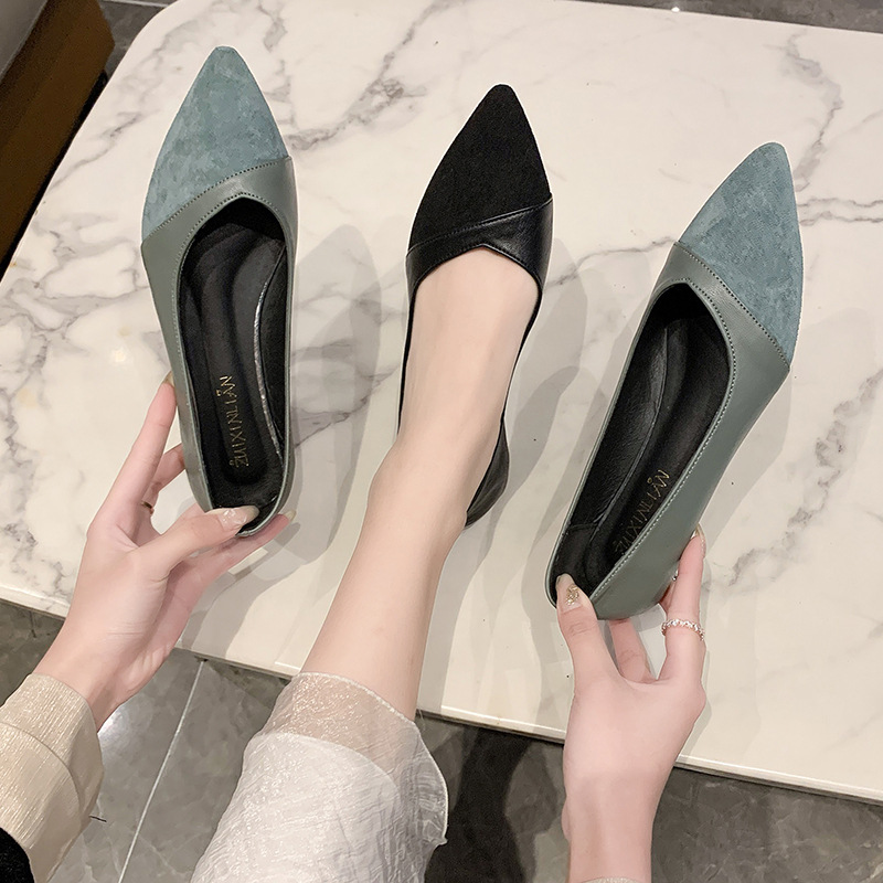 Flat black leather shoes for w - Leather Work Is recension och pris