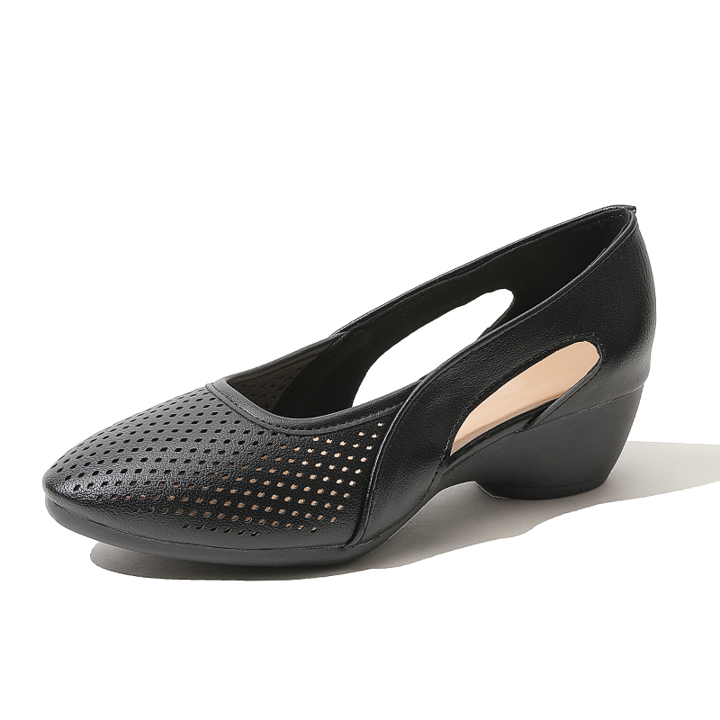 Womens Pumps Hollow Out Breath - Leather Work Outfit recension och pris