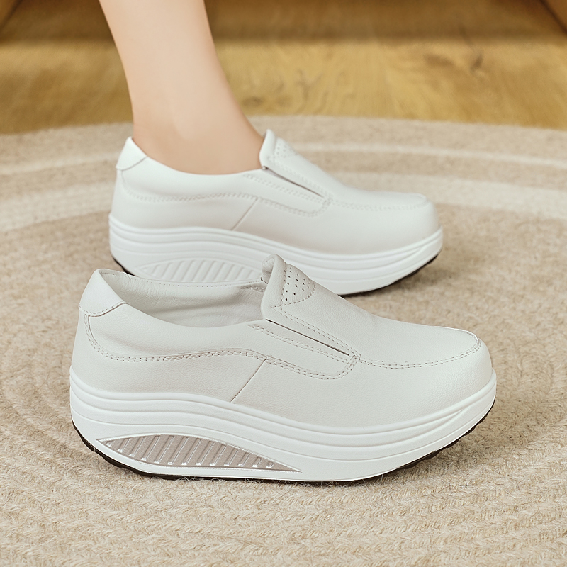 Women's Shoes Spring Genuine L - Leather Work Flats Women recension och pris