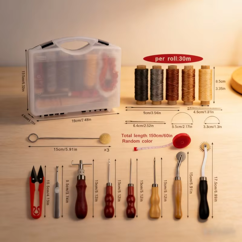 Leather Craft Tool Kit Leather - Groover Stitching Tool recension och pris
