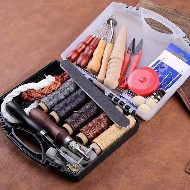 Leather Craft Tool Kit Leather - Groover Stitching Tool recension och pris