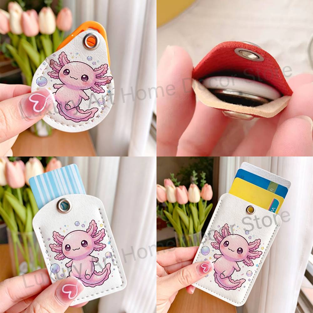 Cute pink A-Axolotl Cartoon Ho - Leather Work Is recension och pris