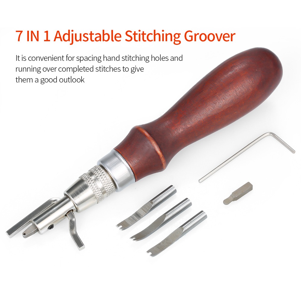 Adjustable Leather Stitching G - Groover Stitching Tool recension och pris