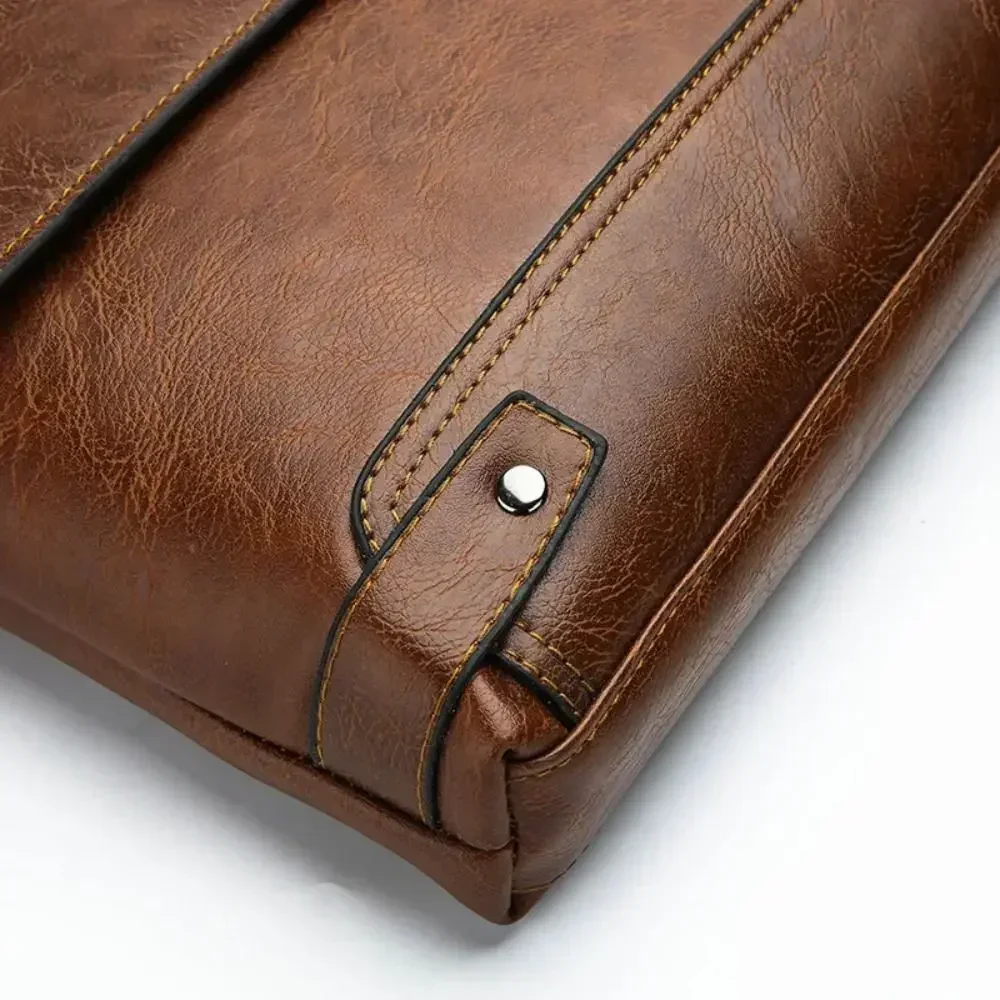 Briefcase For Men PU Leather T - Leatherwork Designs recension och pris
