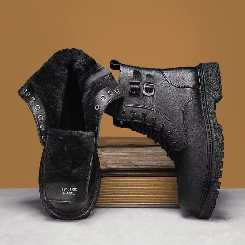 Men Autumn Winter Big Size Gen - Leather Work Boots recension och pris