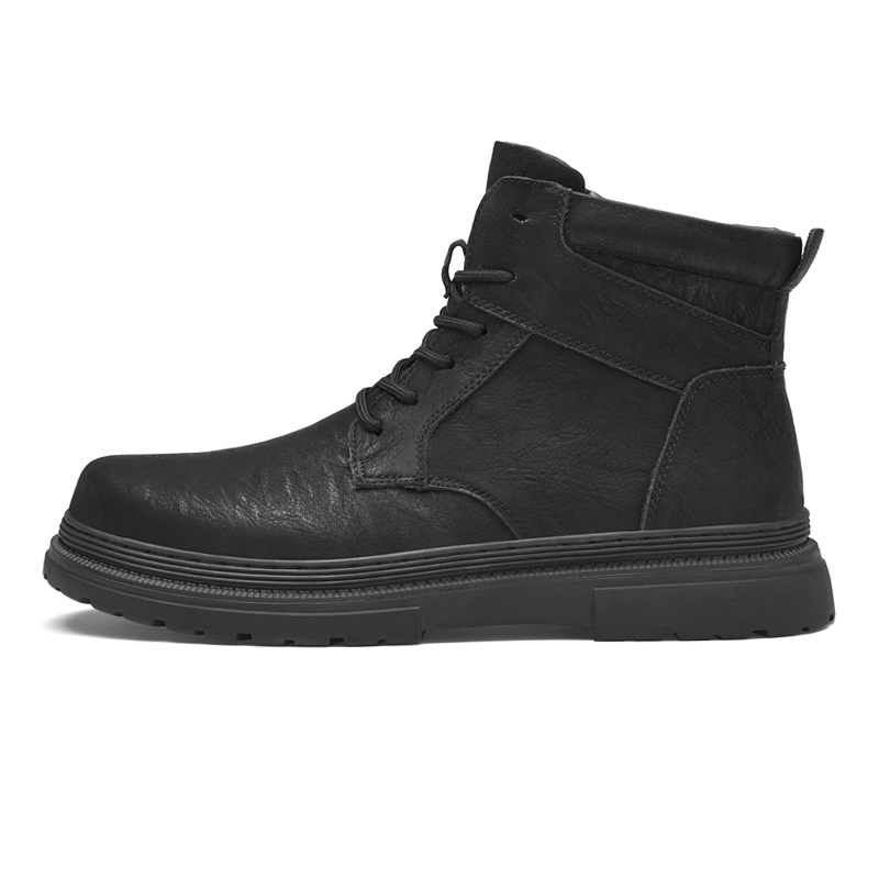 Warm Winter Men Leather Shoes  - Leather Work Boots recension och pris