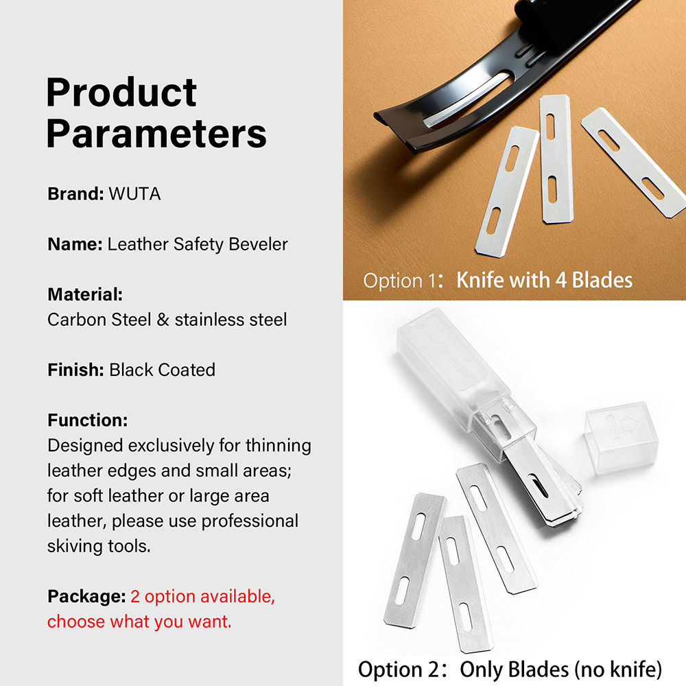 WUTA Sharp Leather Safety Beve - Leather Edge Beveler recension och pris