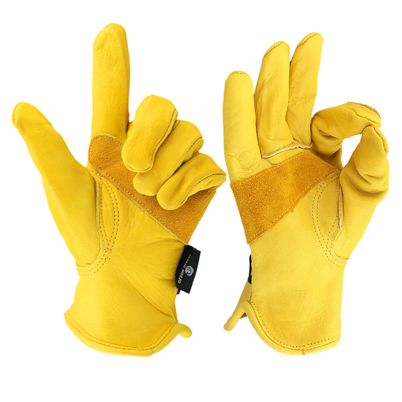Work Gloves Cowhide Leather Fa - Leather Work Factory recension och pris