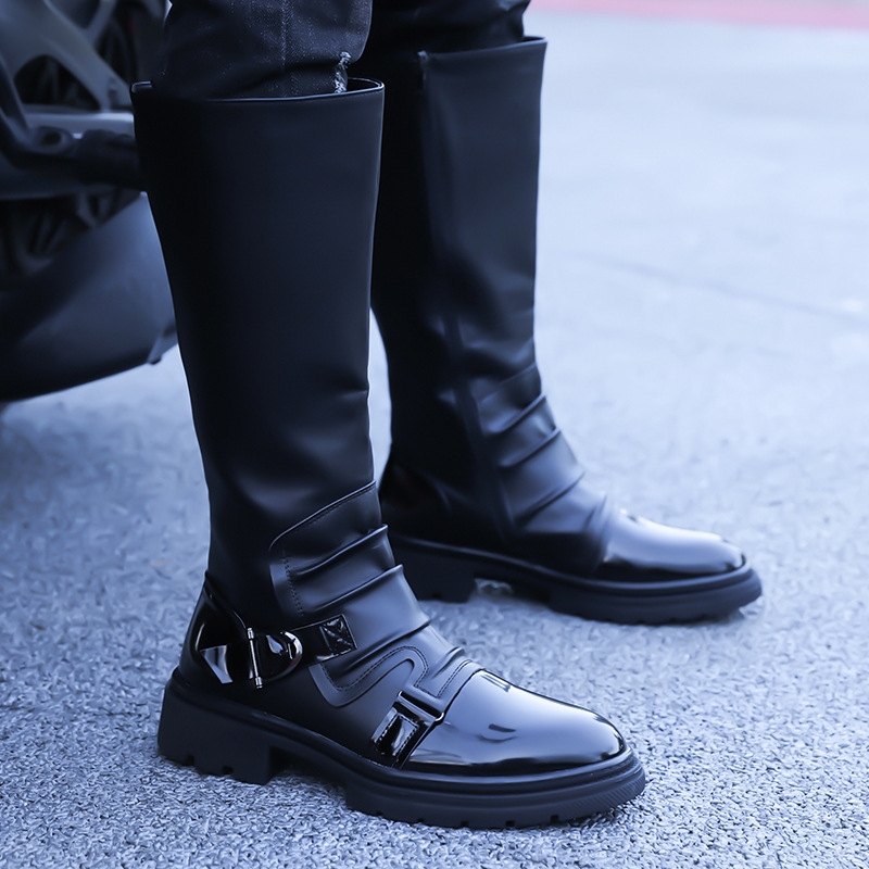 2026 New Men‘s Motorcycle Boot - Leather Work Boots recension och pris