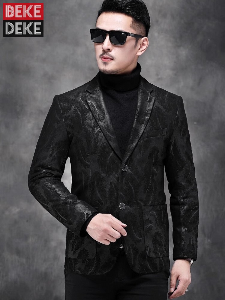 Business Men Work Slim Fit Rea - Leather Work Jacket Mens recension och pris