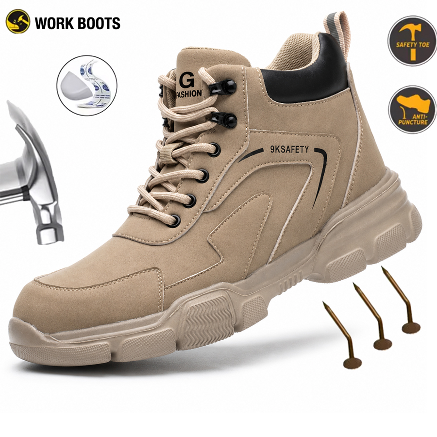 Men's Safety Shoes Men's Anti  - Leather Work Factory recension och pris