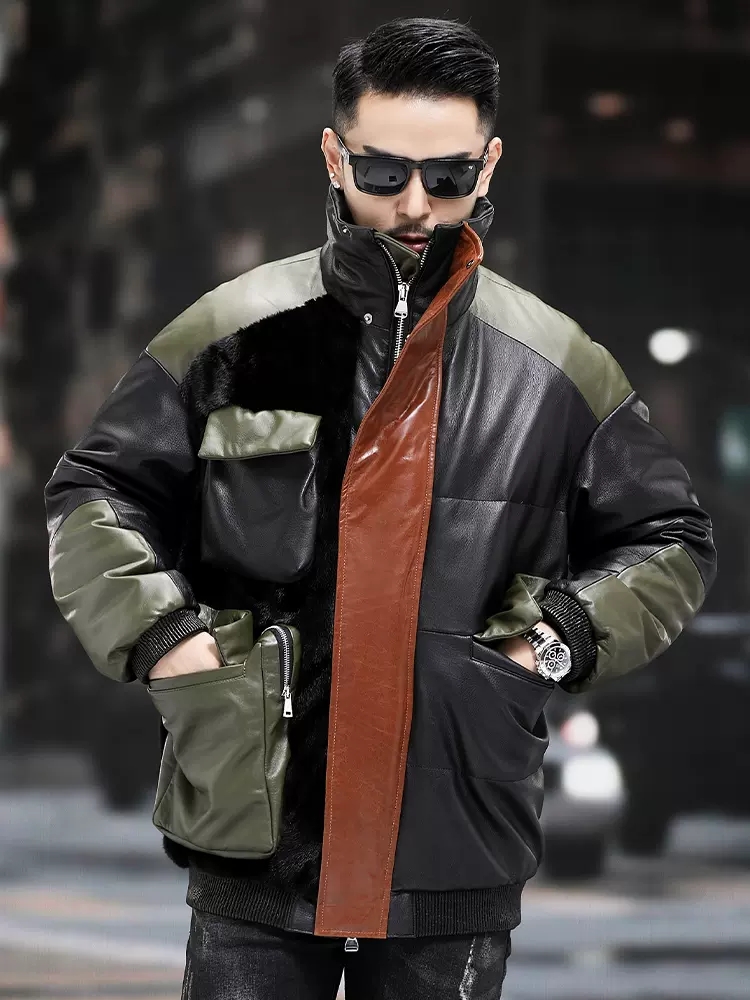 Big Pockets Work Down Jacket M - Leather Work Jacket Mens recension och pris
